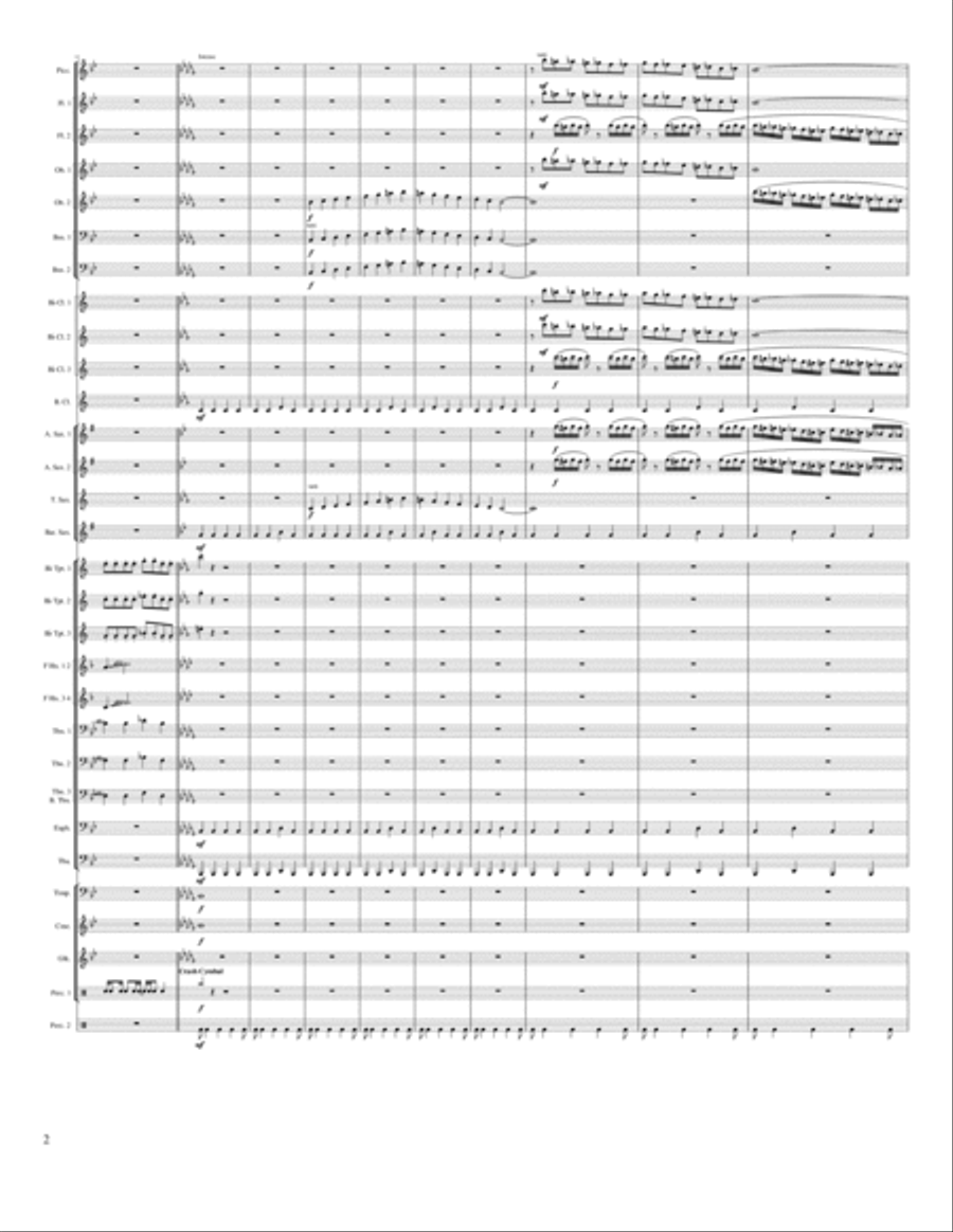 Atmospheric Rise Concert Band scores gallery preview page 2