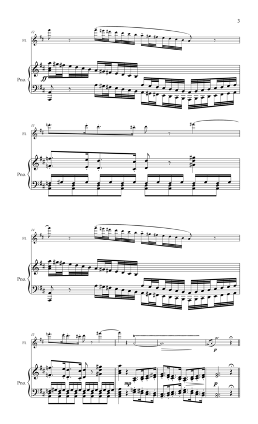 Dance of the Witch for flute & piano Flute Solo scores gallery preview page 3