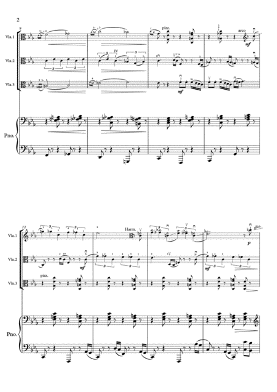 Gershwin - 'It Ain't Necessarily So' - 3 Violas Viola Trio Viola Group & Piano Small Ensemble scores gallery preview page 2