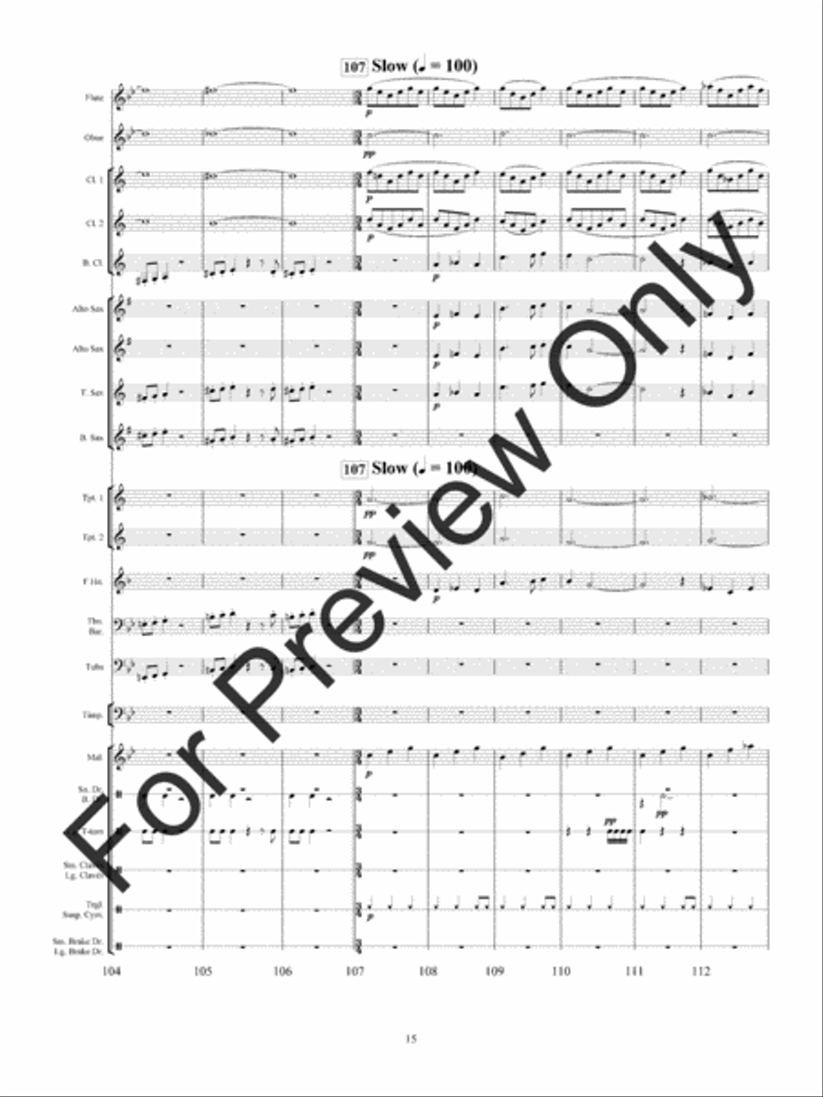Haunted Mine Concert Band scores gallery preview page 18