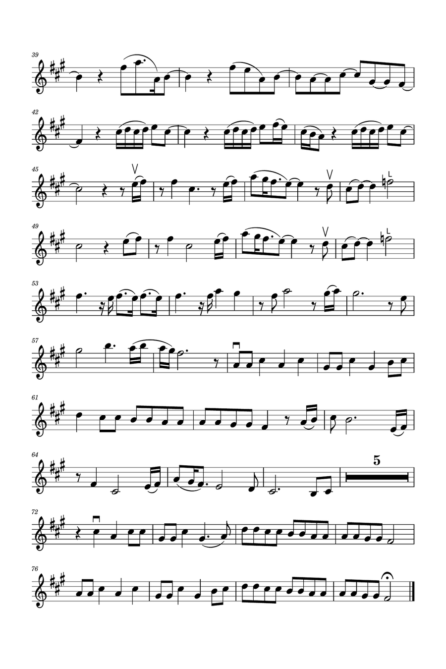 Wildflower Violin Solo scores gallery preview page 6