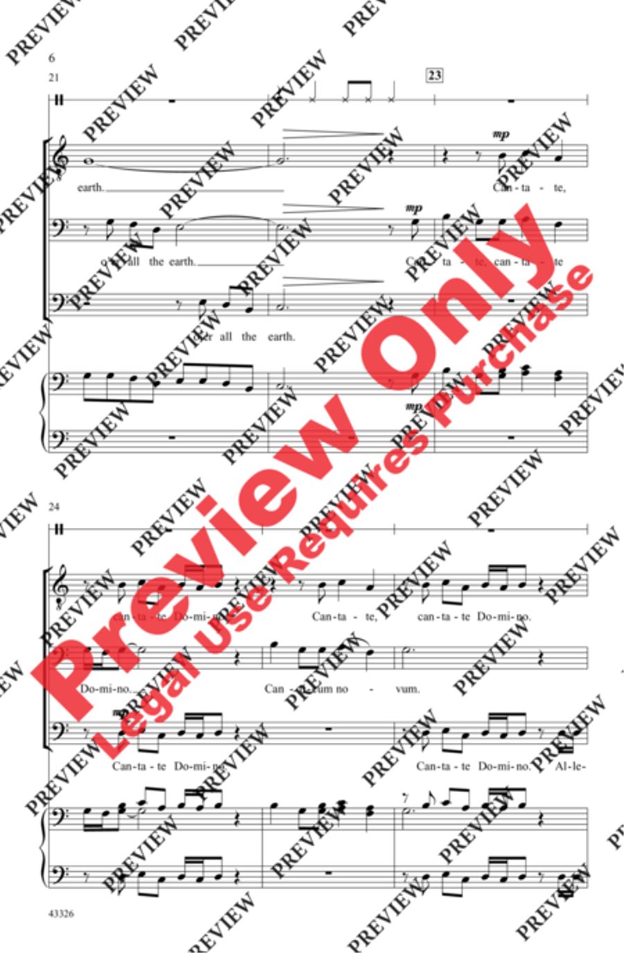 A Jubilant Song Men's Choir scores gallery preview page 6