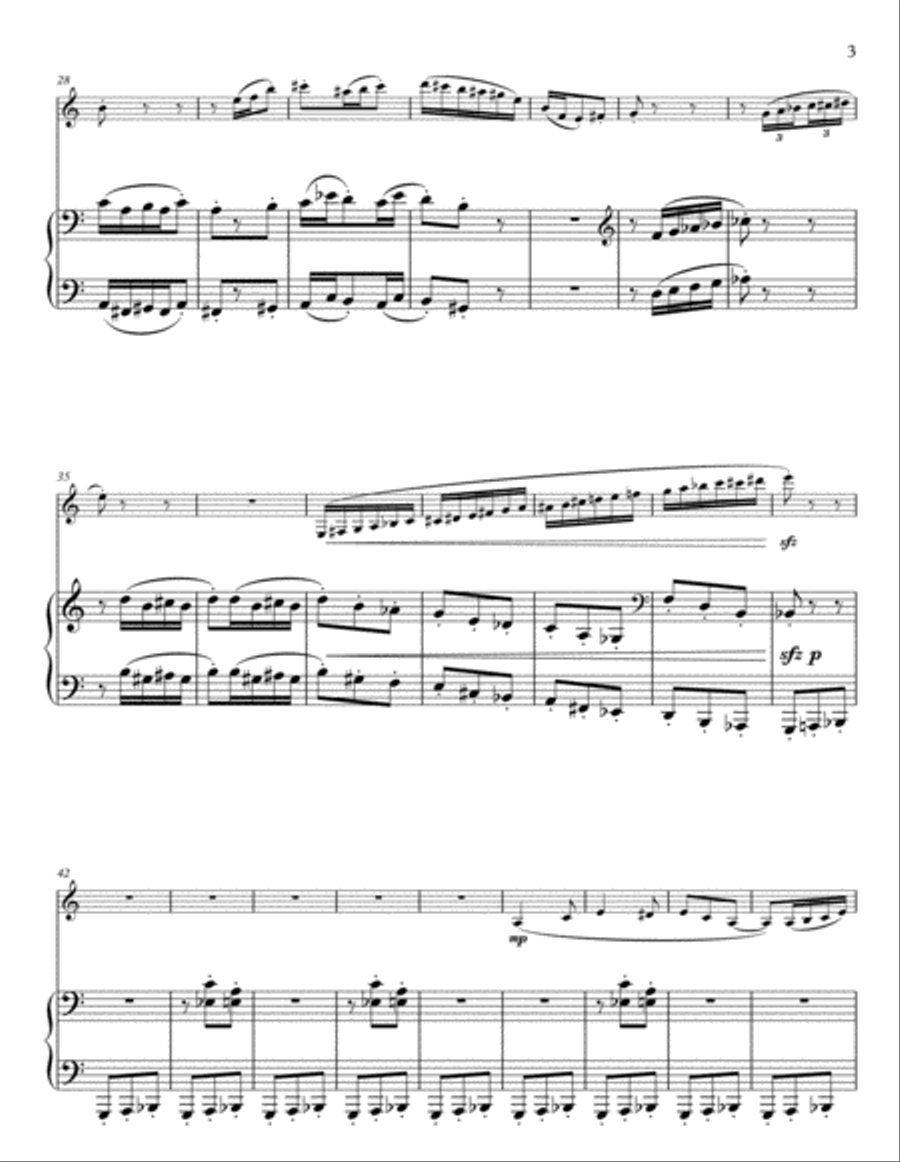 Clarinet Sonata Clarinet Sonata Clarinet Solo scores gallery preview page 3