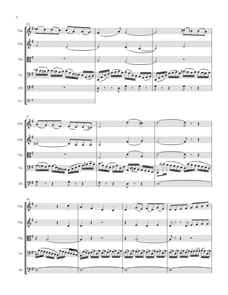 PRELUDE FROM CELLO SUITE NO. 1 by Bach String Quintet, Intermediate Level for 2 violins, viola, cell image number null