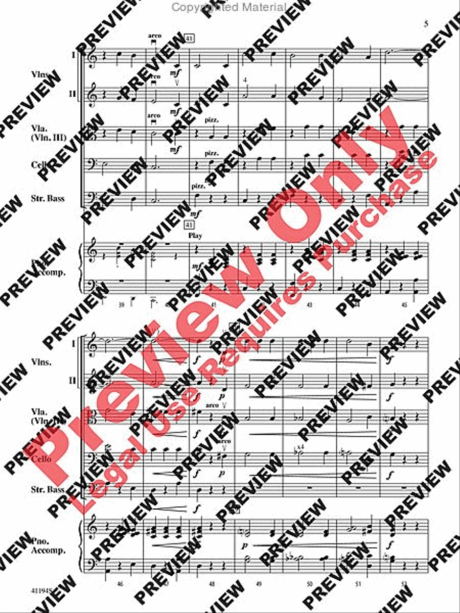 The Wizard of Oz, Suite from String Orchestra scores gallery preview page 6