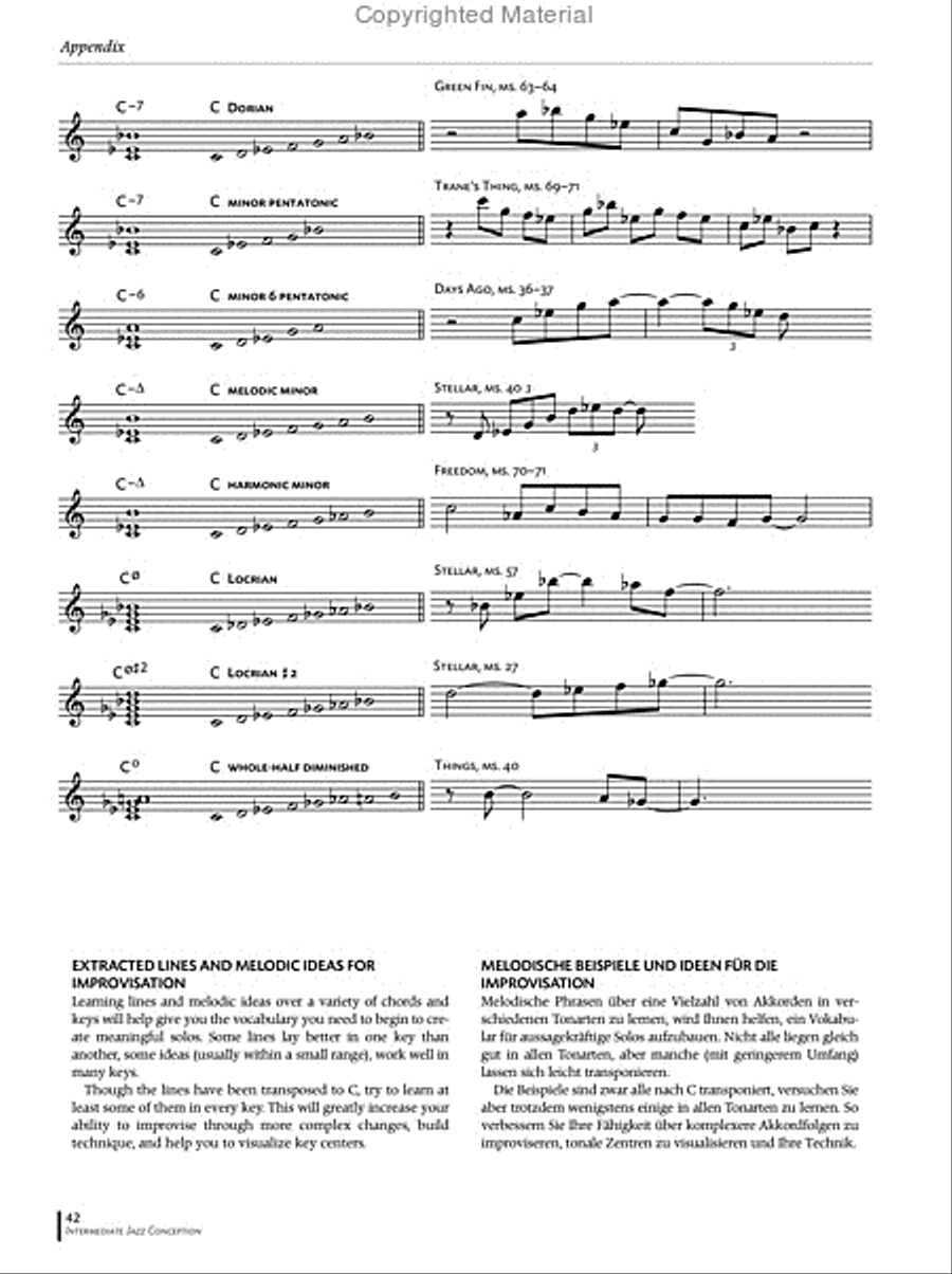Intermediate jazz conception for saxophone on sale