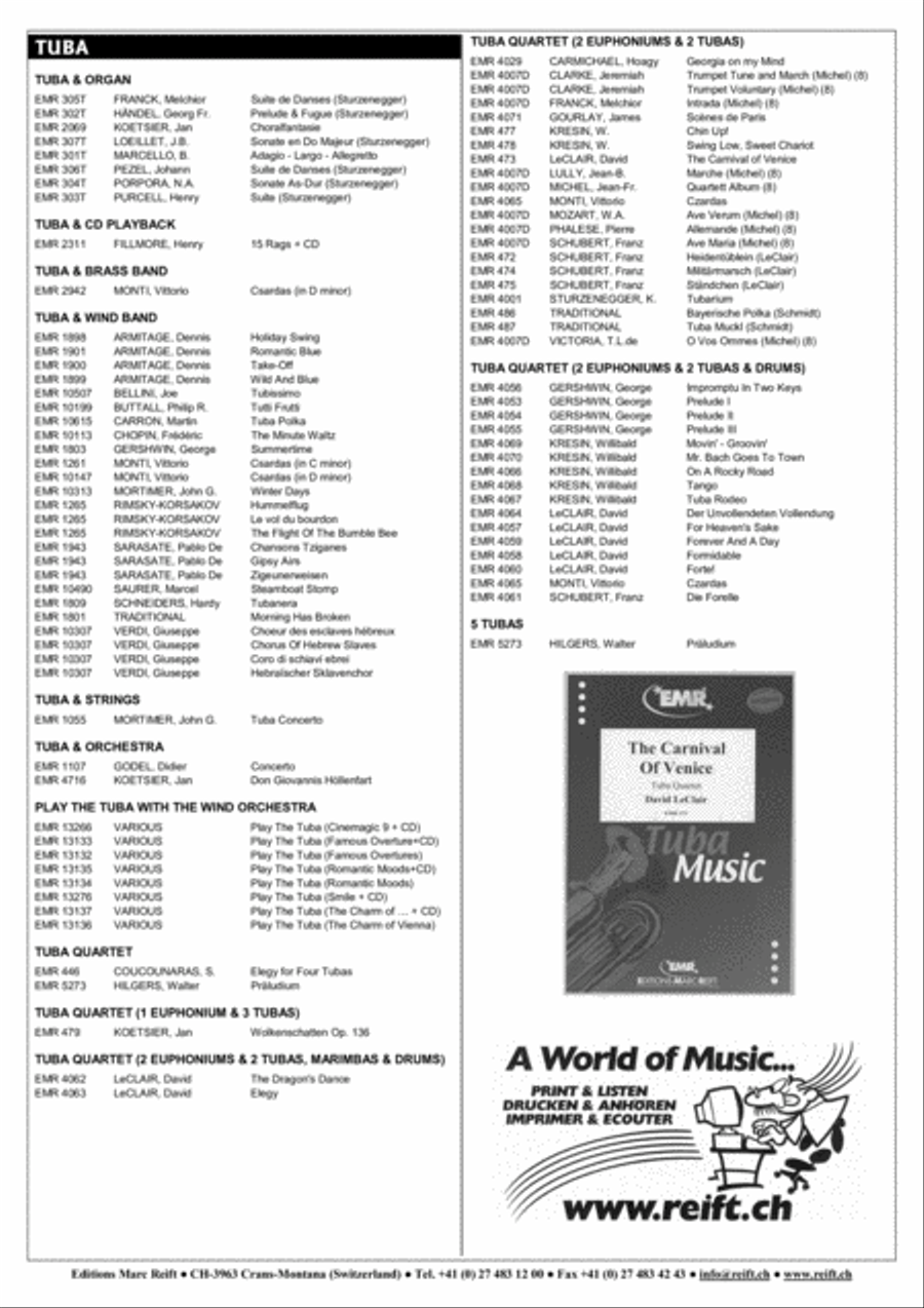Greensleeves Tuba scores gallery preview page 6