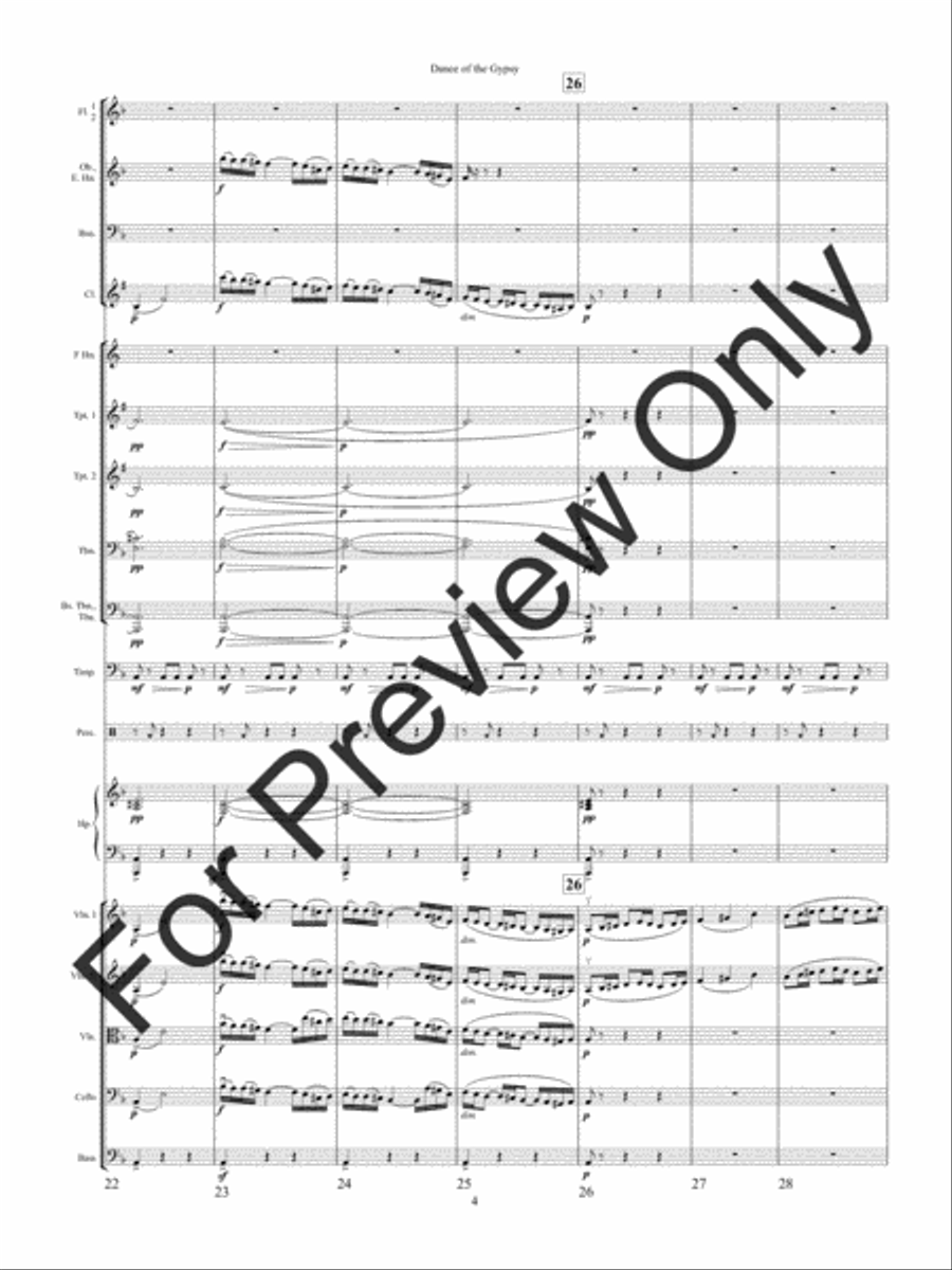 Dance of the Gypsy Dance of the Gypsy String Orchestra scores gallery preview page 7