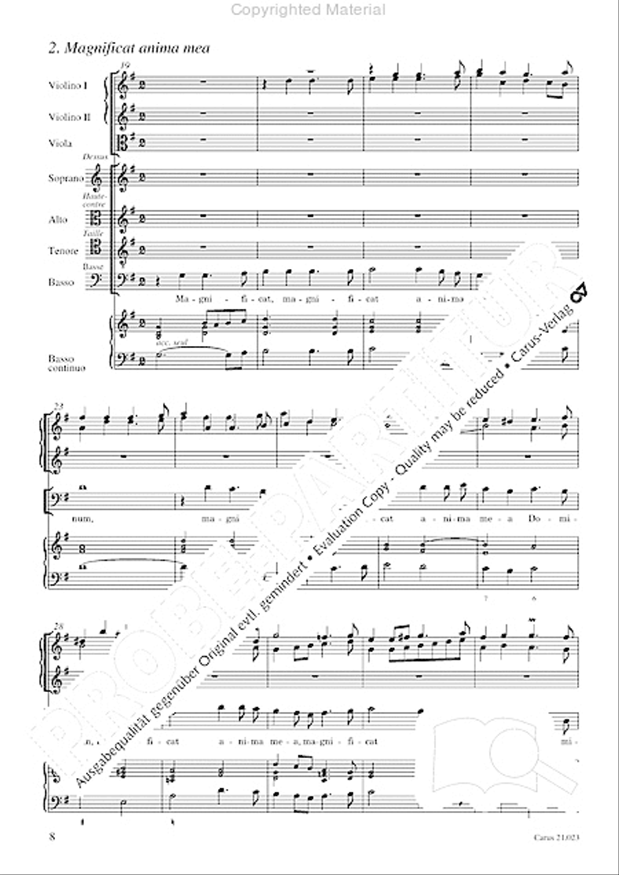 Magnificat in G SATTB scores gallery preview page 10