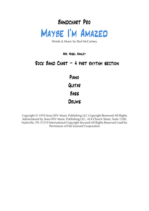 Book cover for Maybe I'm Amazed