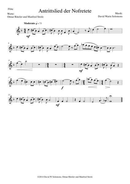 ATON part 8-Antrittslied der Nofretete - mezzo soprano, flute, classical guitar image number null