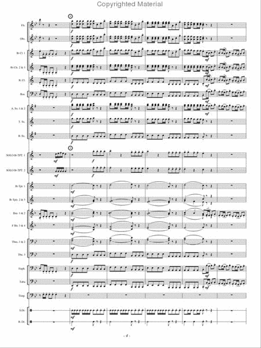 Double Concerto Concert Band scores gallery preview page 3