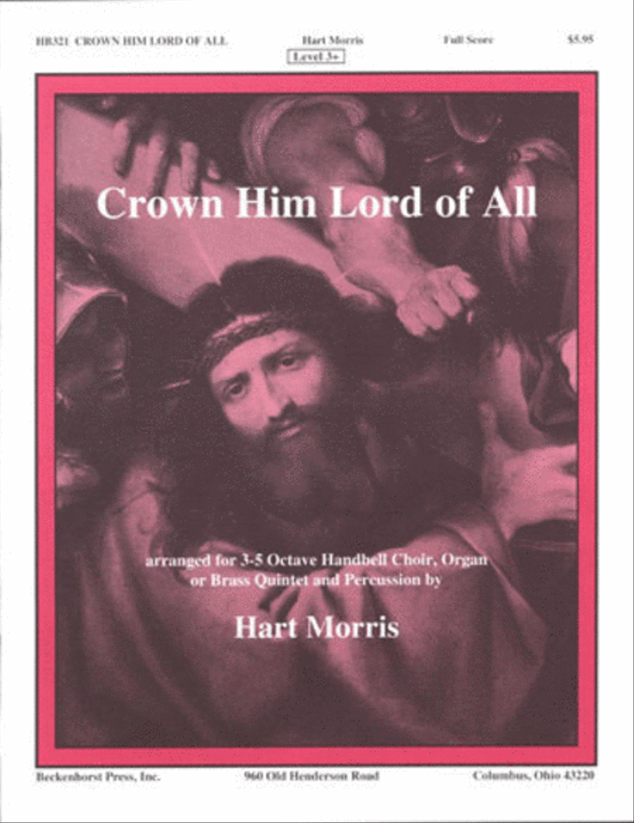 Crown Him Lord of All - organ and handbell score Handbell Choir scores gallery preview page 1