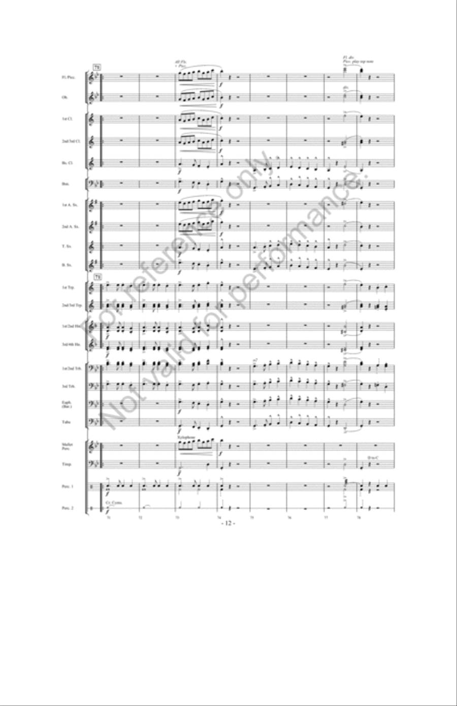 March Jubilee Concert Band scores gallery preview page 11