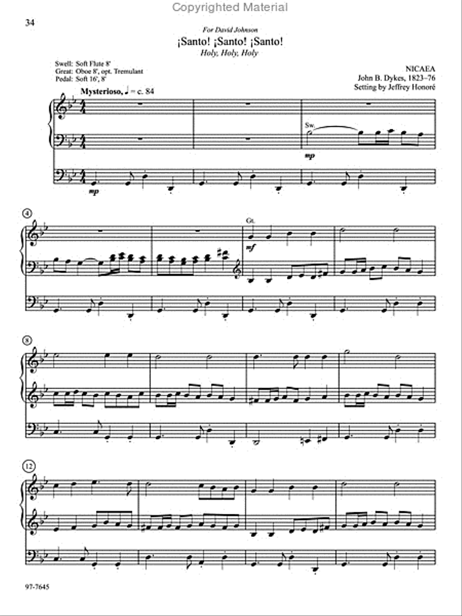 Un cantico nuevo: Organ Preludes for Spanish-Language Hymns in Lutheran Service Book Organ scores gallery preview page 9