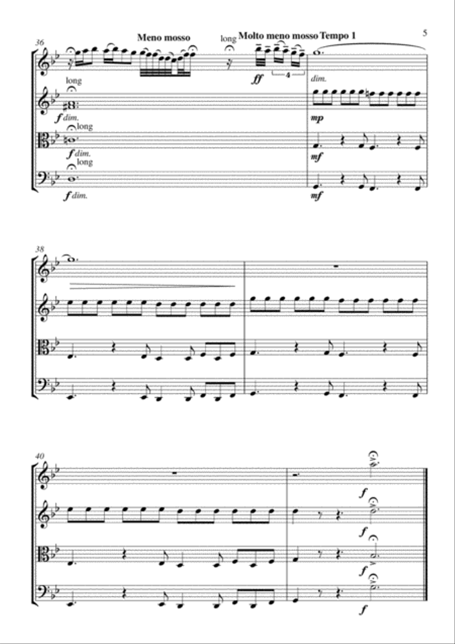 Feeling Good String Quartet scores gallery preview page 5