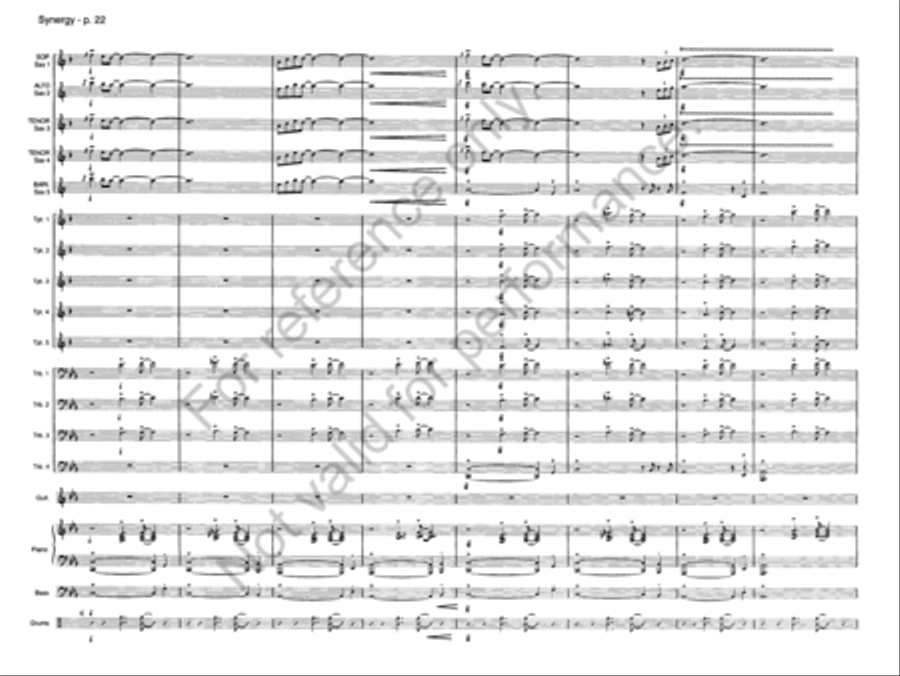 Synergy Jazz Ensemble scores gallery preview page 21