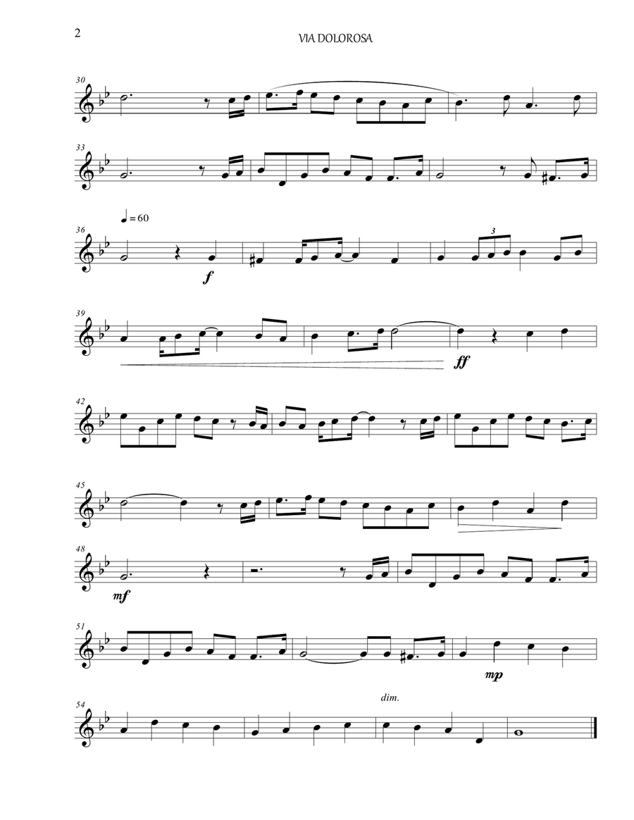 Via Dolorosa Small Ensemble scores gallery preview page 2