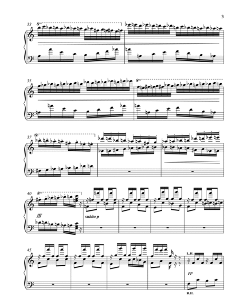 3. Izeze the Flea Piano Solo scores gallery preview page 3