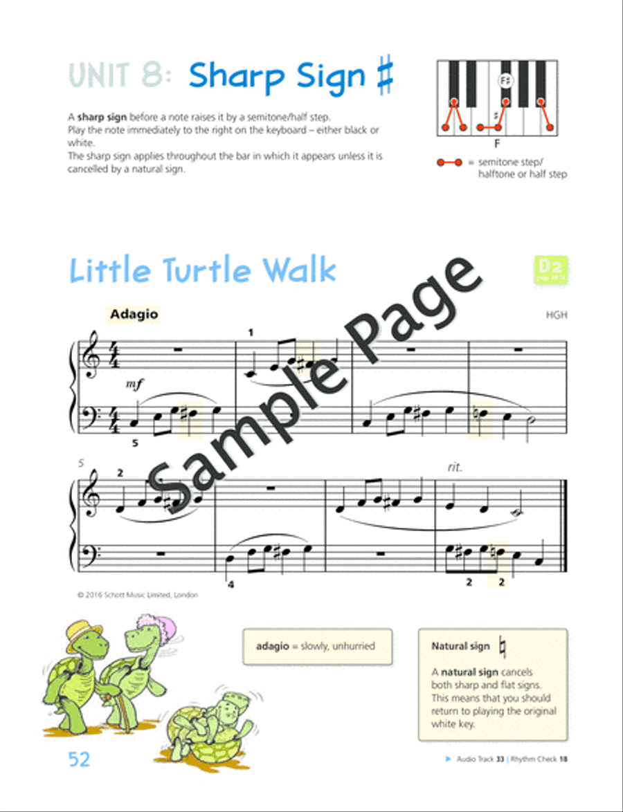 Piano Junior: Lesson Book 2 Piano Method scores gallery preview page 53