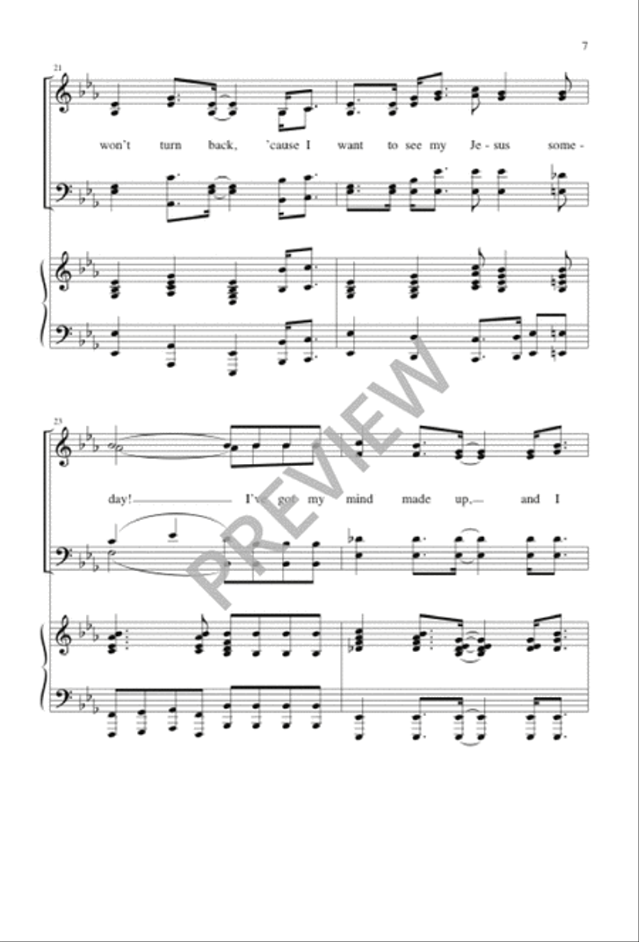 I Want to See My Jesus Someday 4-Part scores gallery preview page 8