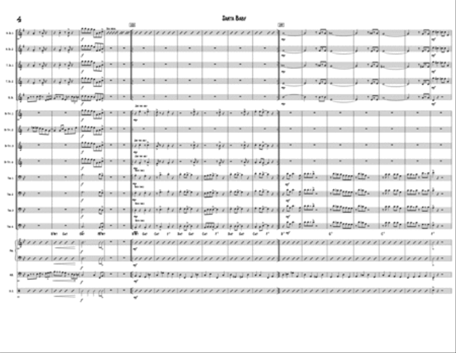Santa Baby for Jazz Band Jazz Ensemble scores gallery preview page 4