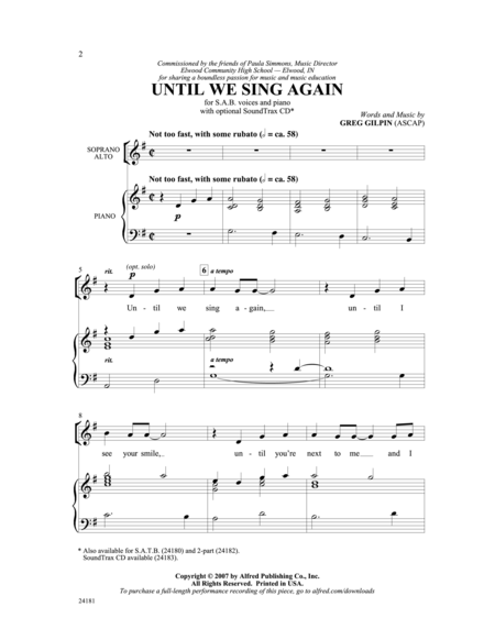 Until We Sing Again image number null