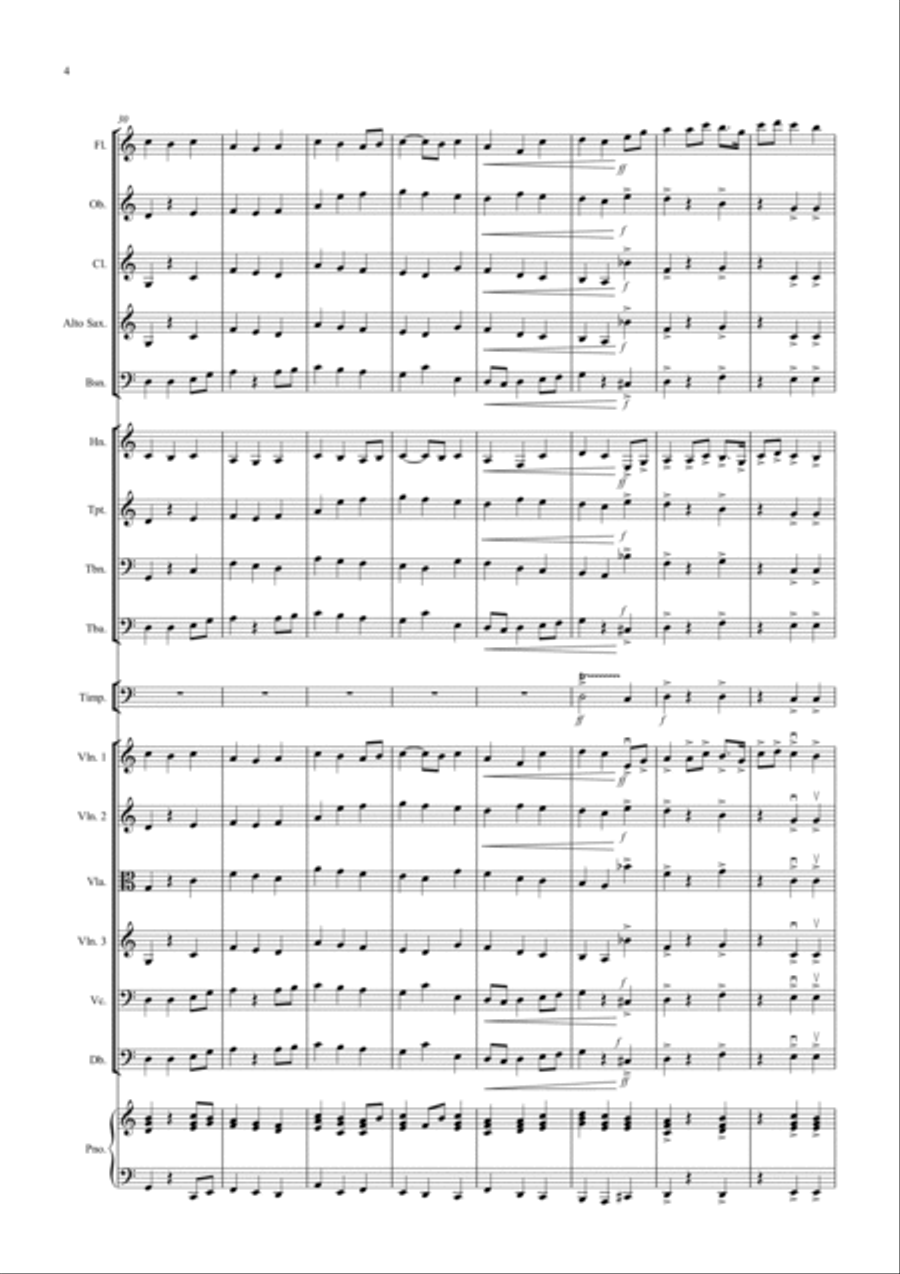 2 Classical Favourites for School Orchestra (volume two) Full Orchestra scores gallery preview page 4