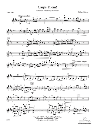 Carpe Diem!: 1st Violin