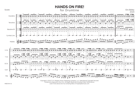 Hands on Fire! (Drumline Warm-up)