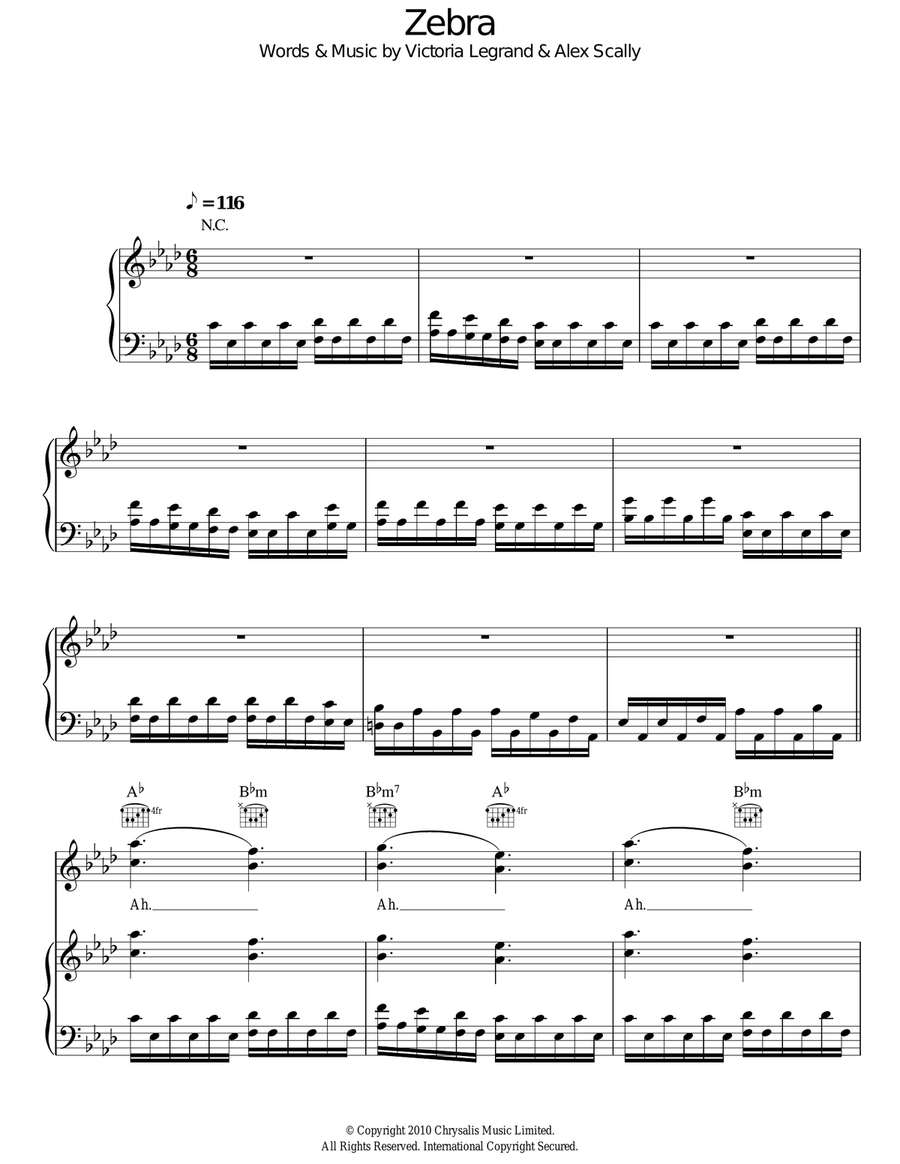 Zebra Zebra Acoustic Guitar scores gallery preview page 1
