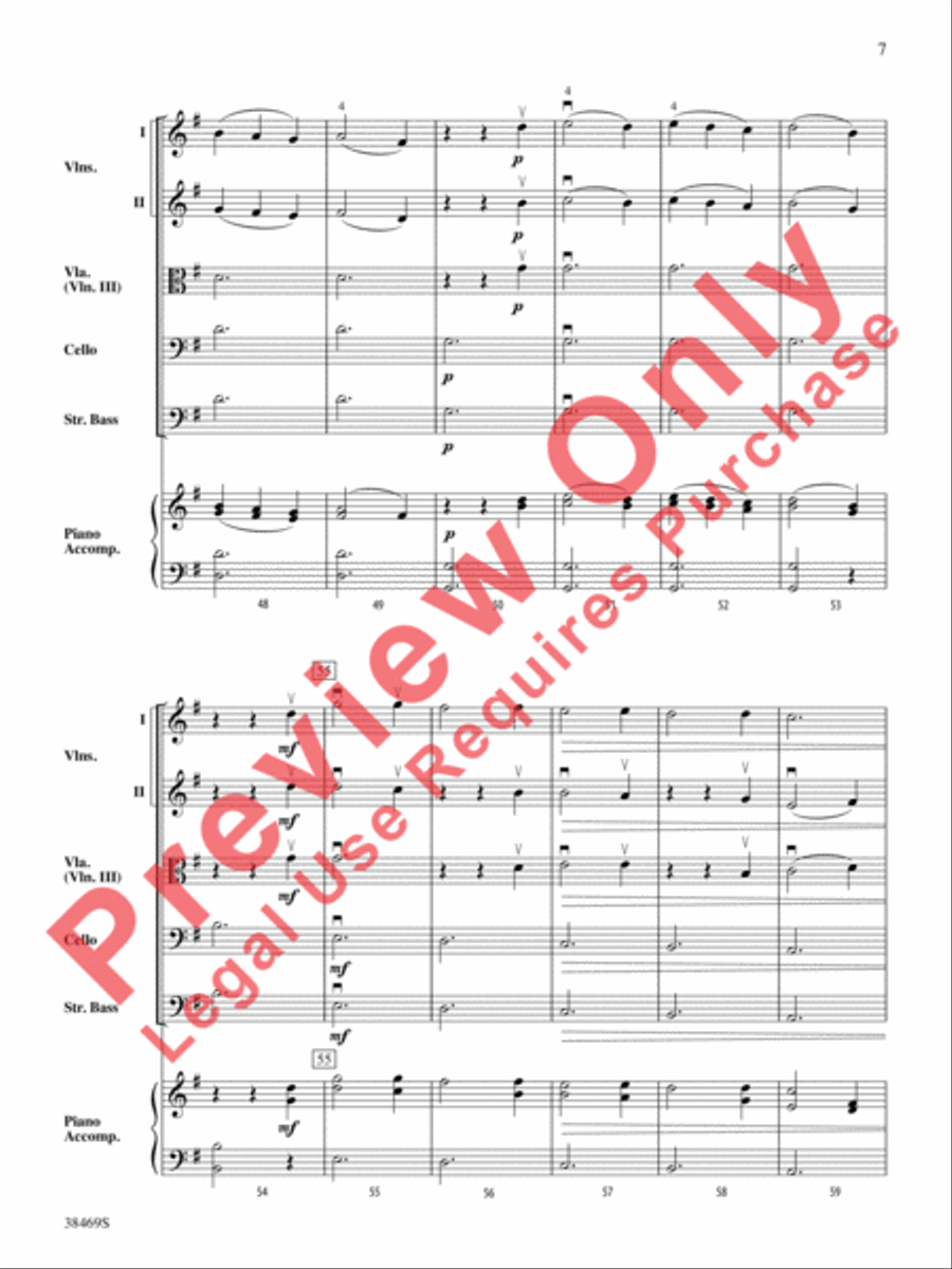 Pastorale (from The Christmas Concerto) String Orchestra scores gallery preview page 8
