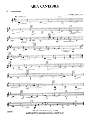 Aria Cantabile: E-flat Alto Clarinet