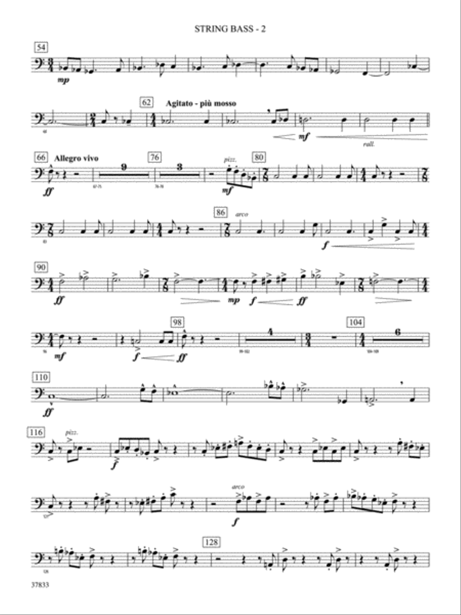 Symphonic Essay: String Bass Concert Band scores gallery preview page 2