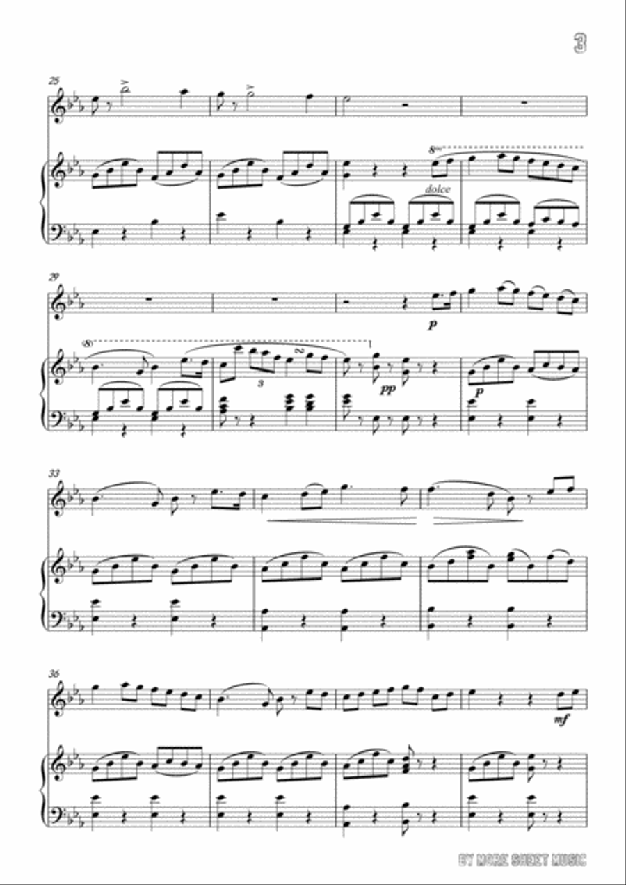 Bellini-Vaga luna che inargenti,for Flute and Piano Flute scores gallery preview page 5