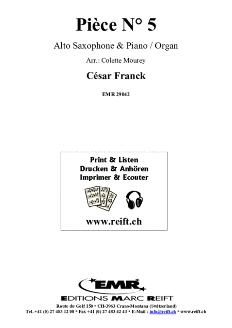 Piece No. 5 Piece No. 5 Alto Saxophone scores gallery preview page 2