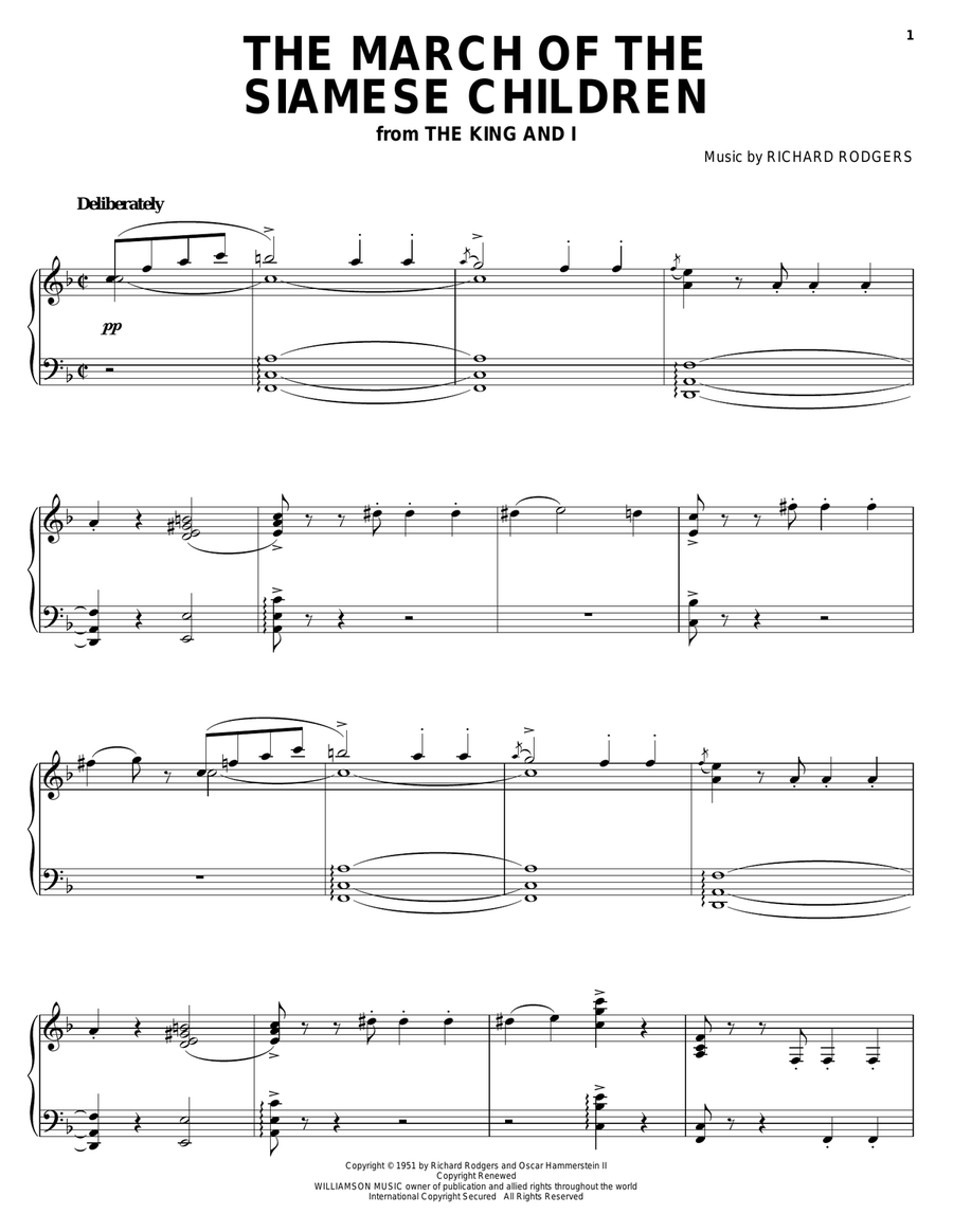 The March Of The Siamese Children Guitar scores gallery preview page 1