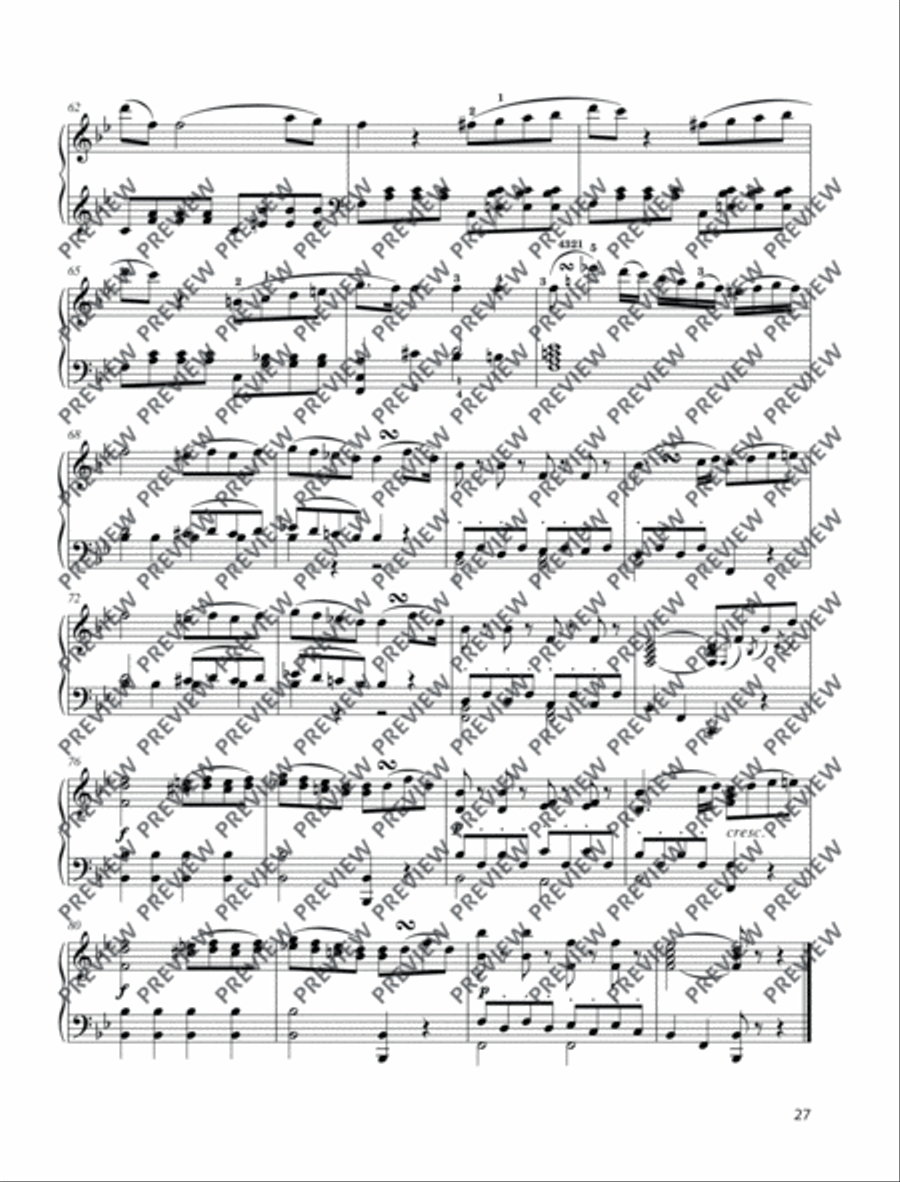 Klavierkonzert d-Moll KV 466 Piano Solo scores gallery preview page 5