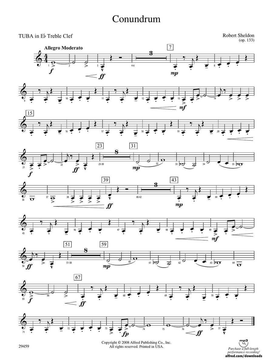 Conundrum: (World Part) E-flat Tuba T.C.