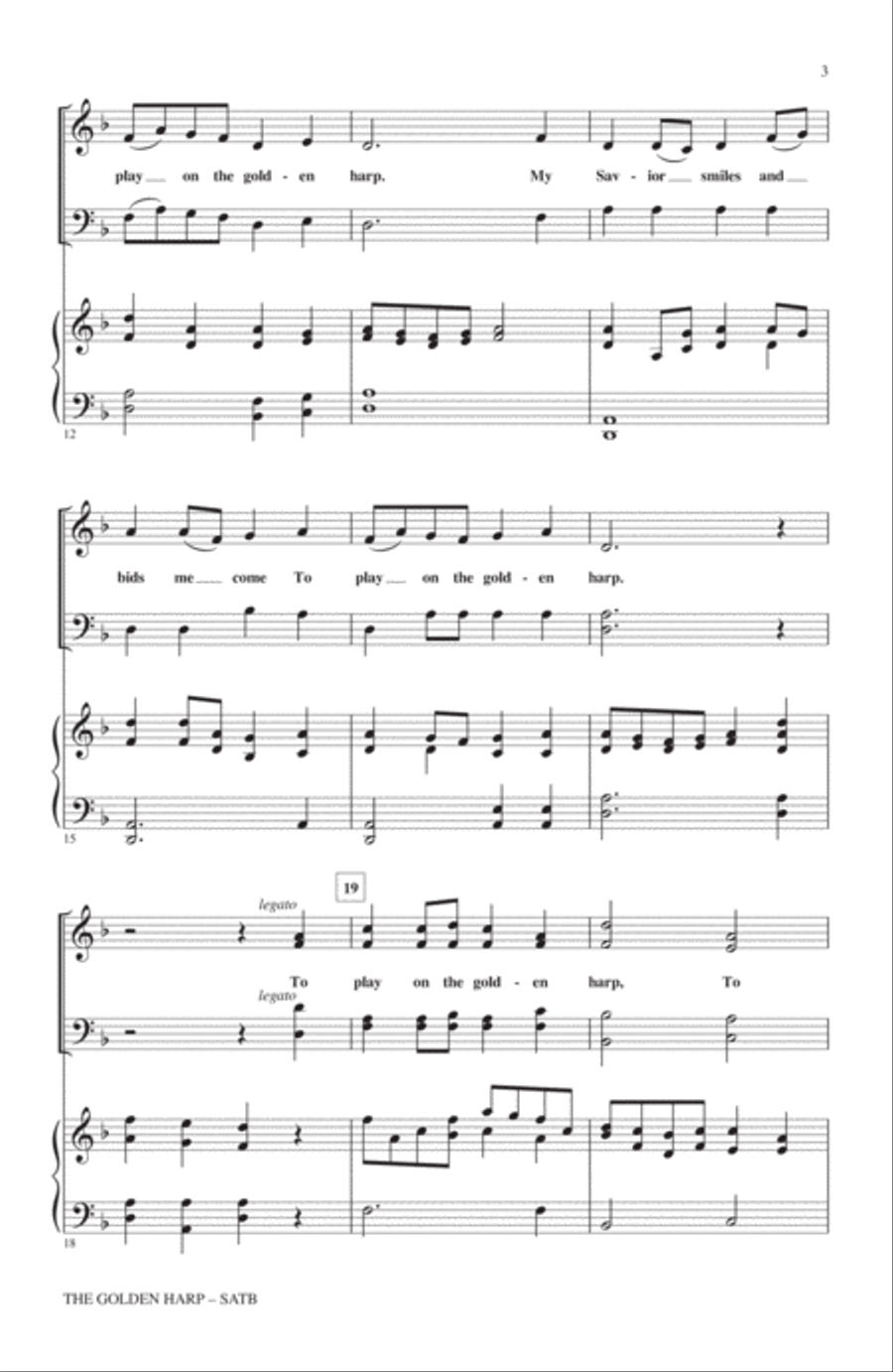 The Golden Harp 4-Part scores gallery preview page 2