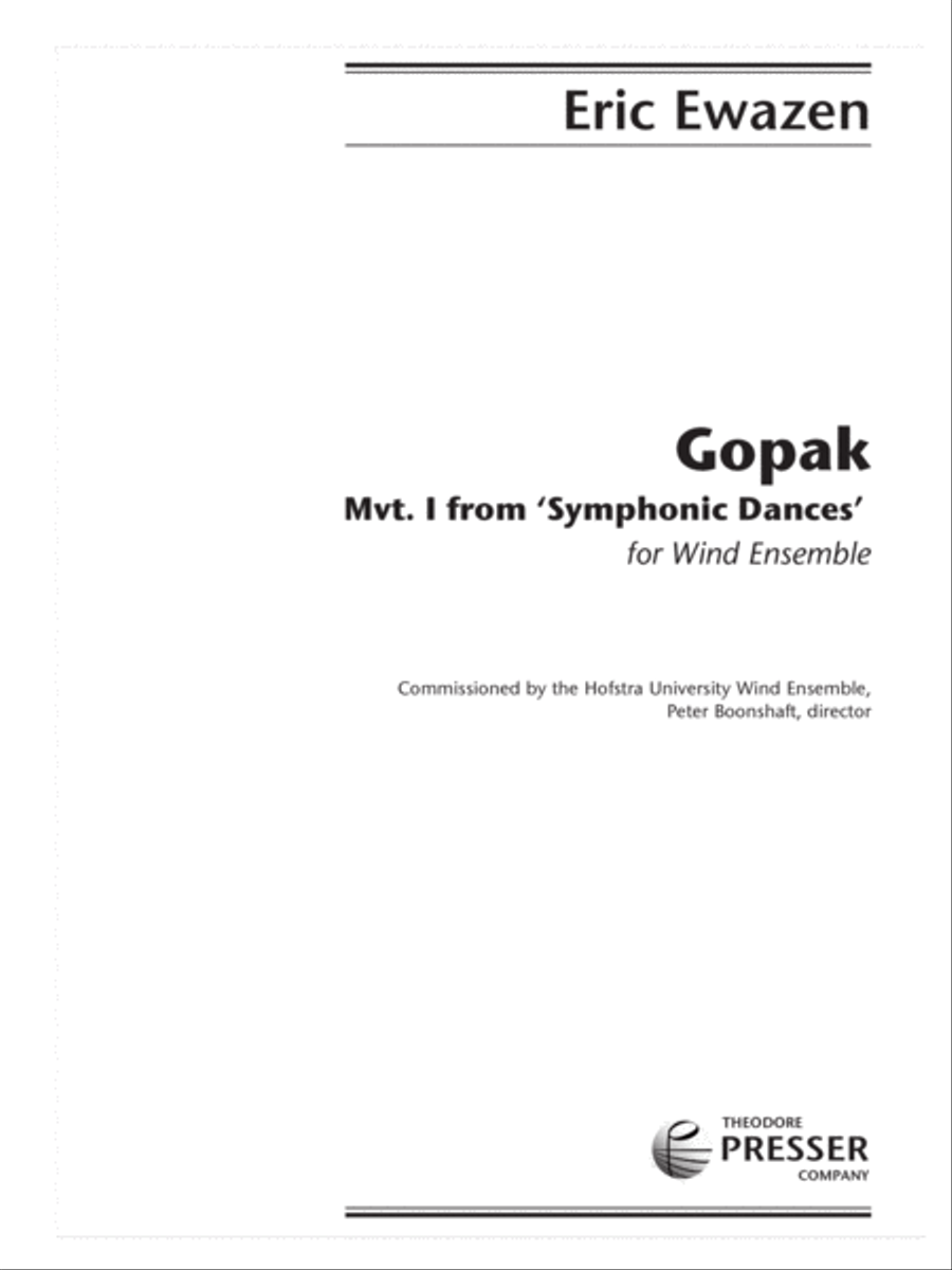 Gopak Concert Band scores gallery preview page 2
