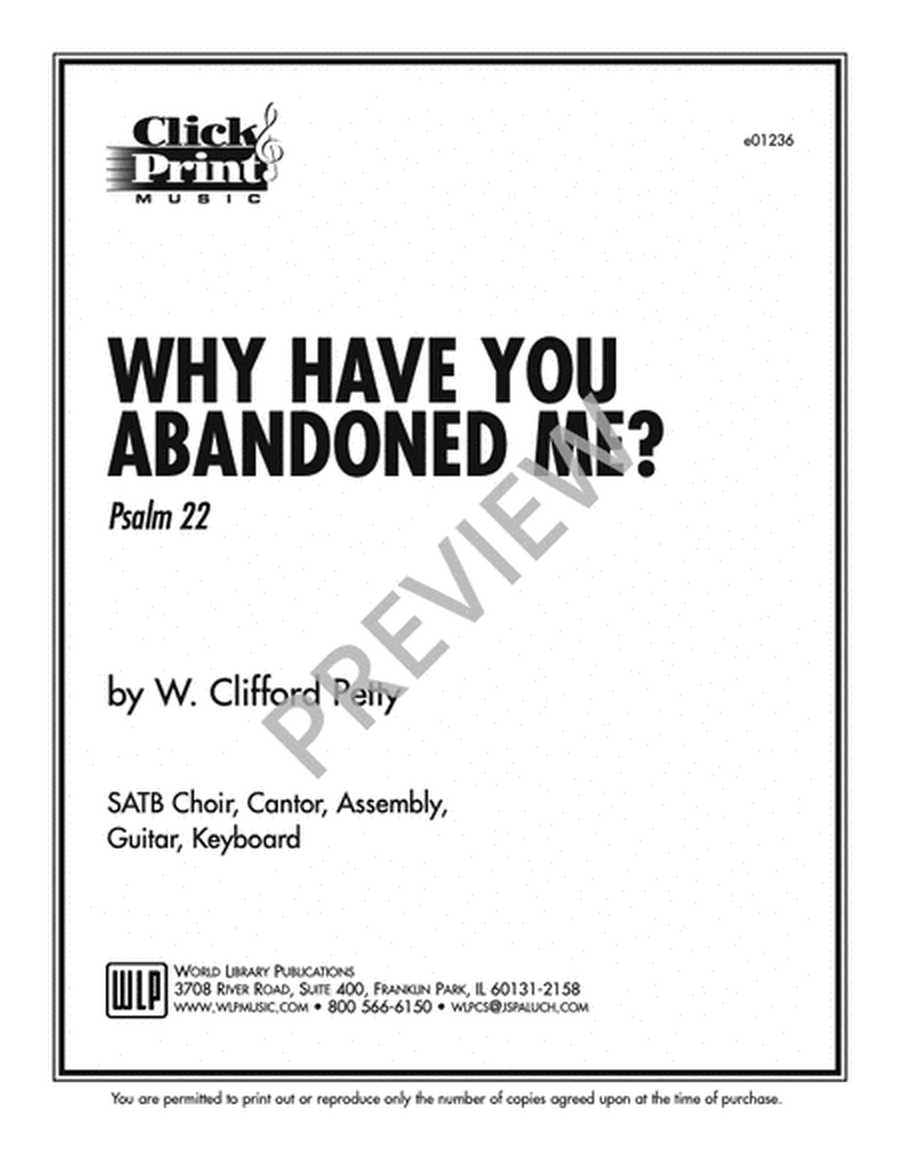Why Have You Abandoned Me?