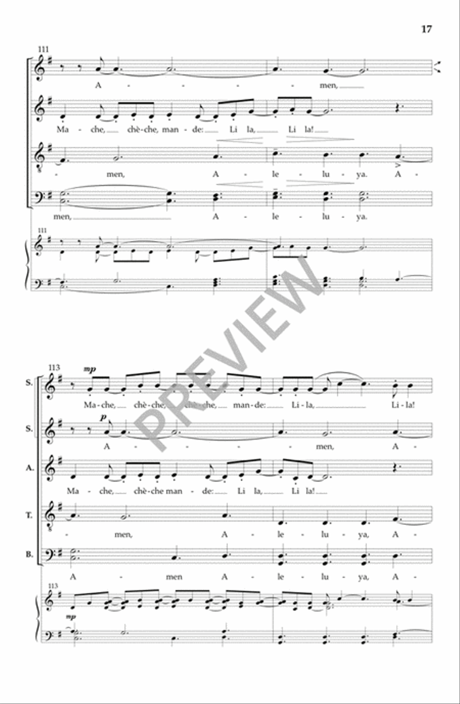 Dominus Vobiscum Divisi scores gallery preview page 18