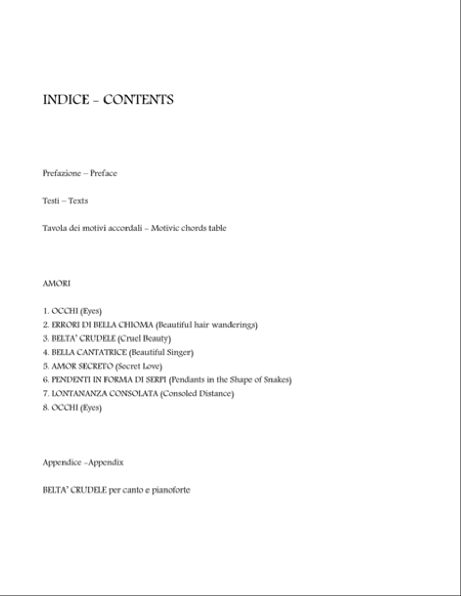 AMORI: 8 madrigals for male chorus TTBB scores gallery preview page 5