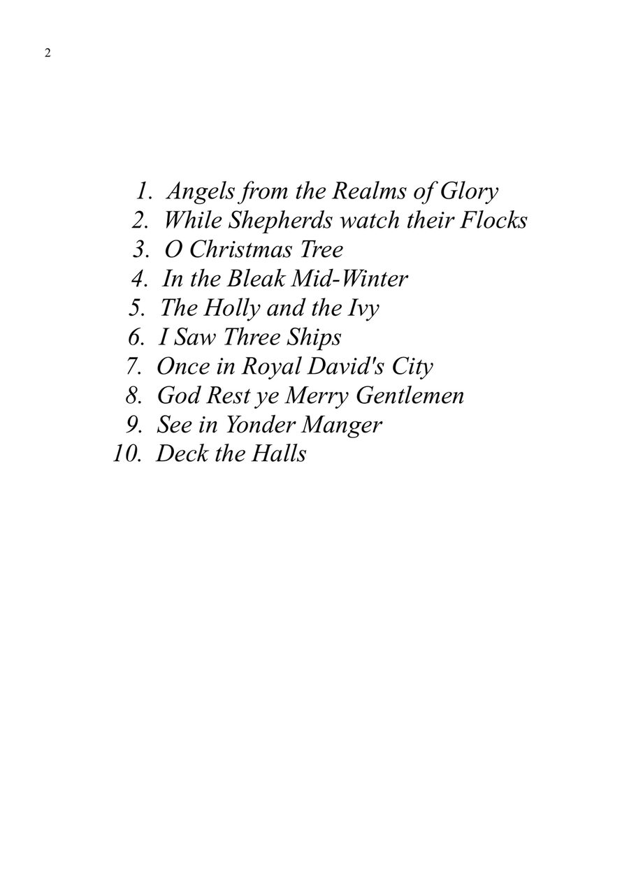 10 Christmas Carol Favourites for Flute Trio and Piano Small Ensemble scores gallery preview page 2