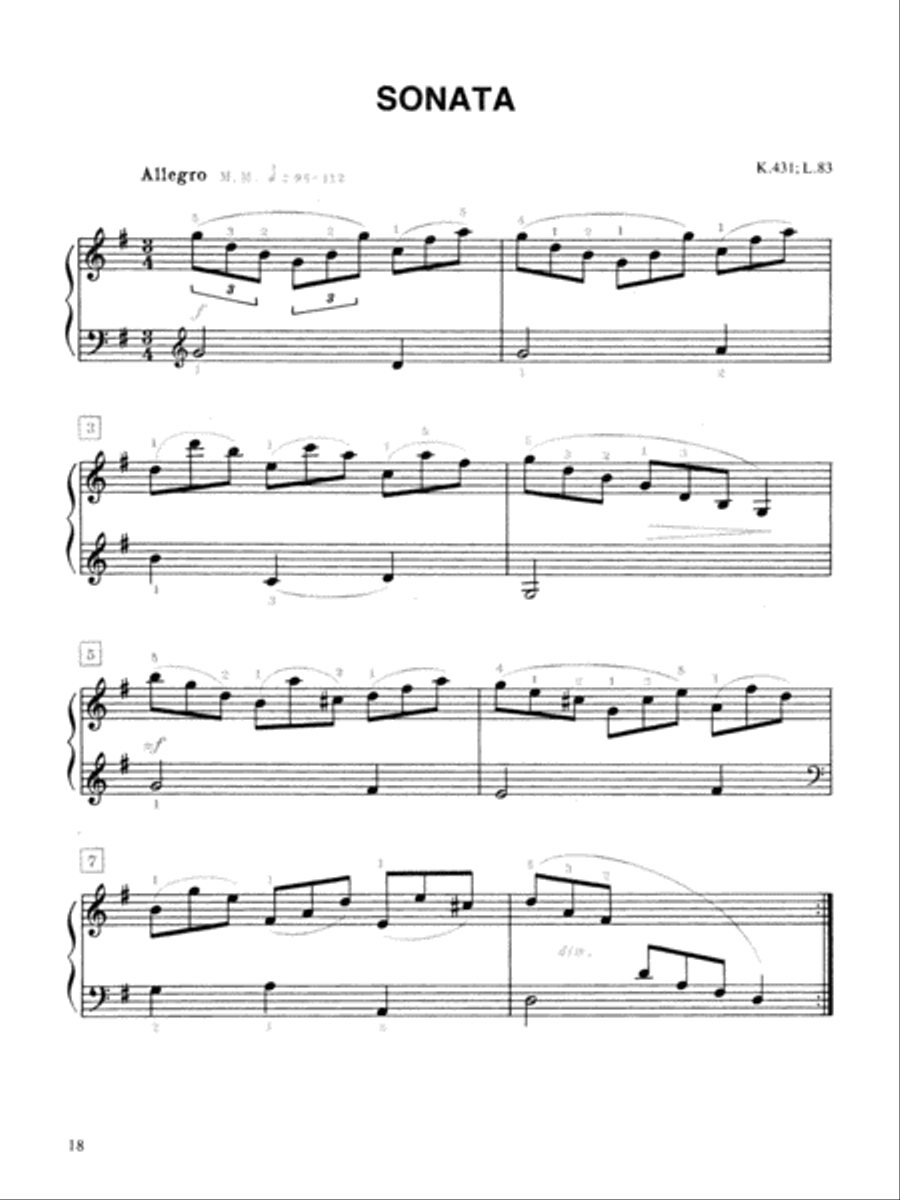 Scarlatti -- First Book for Pianists Piano Solo scores gallery preview page 4
