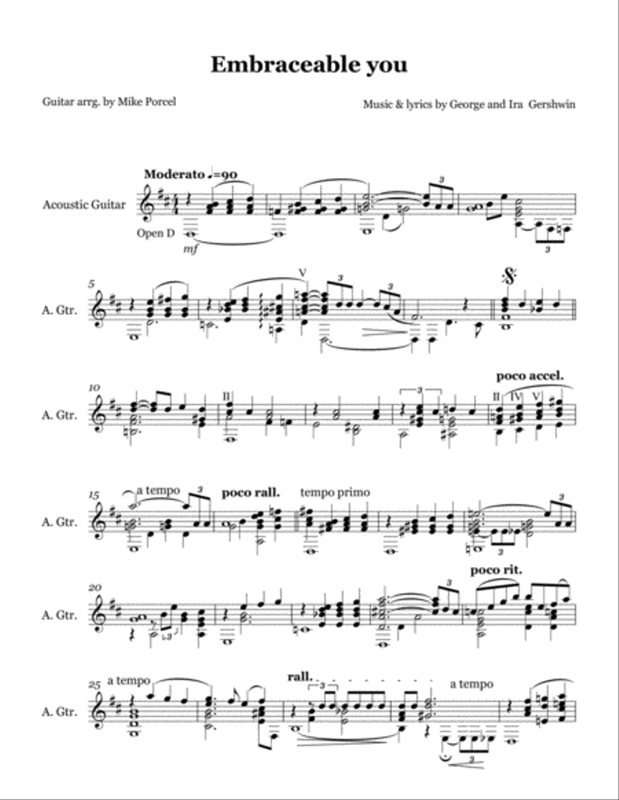 Embraceable You Guitar Solo scores gallery preview page 2
