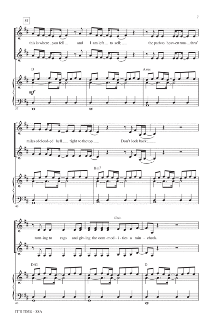 It's Time SSA scores gallery preview page 5