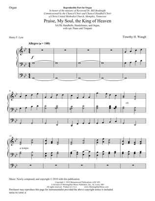 Book cover for Praise, My Soul, the King of Heaven (Downloadable Organ Score)