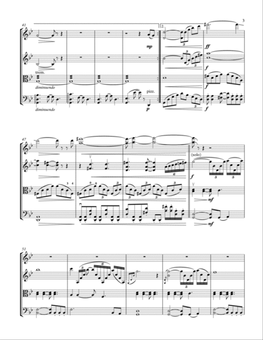 Like A Stone String Quartet scores gallery preview page 3